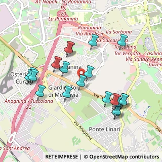 Mappa Via Massimo Severo Giannini, 00100 Roma RM, Italia (1.061)