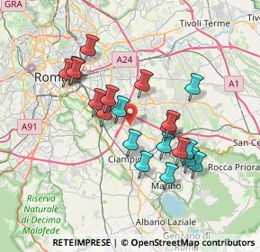 Mappa Via Massimo Severo Giannini, 00100 Roma RM, Italia (6.7555)