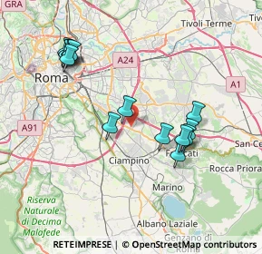 Mappa Via Massimo Severo Giannini, 00100 Roma RM, Italia (8.06214)
