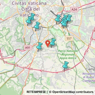 Mappa Via Renato Cesarini, 00142 Roma RM, Italia (4.45273)