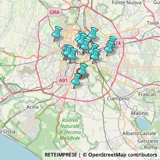 Mappa Via Renato Cesarini, 00142 Roma RM, Italia (5.99333)