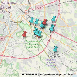 Mappa Via Oppido Mamertina, 00178 Roma RM, Italia (2.776)