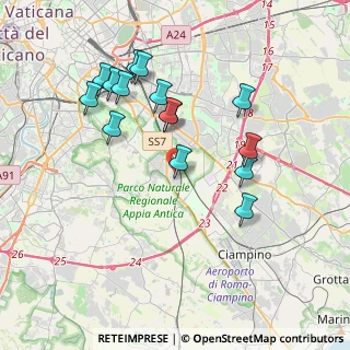Mappa Via Oppido Mamertina, 00178 Roma RM, Italia (3.94267)