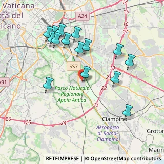 Mappa Via Oppido Mamertina, 00178 Roma RM, Italia (4.35933)