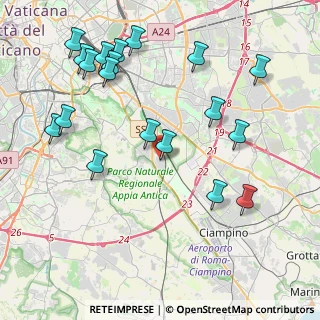 Mappa Via Oppido Mamertina, 00178 Roma RM, Italia (5.04526)
