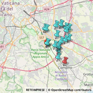 Mappa Via Oppido Mamertina, 00178 Roma RM, Italia (3.093)