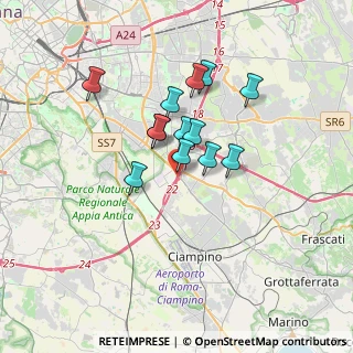 Mappa Via Roggiano Gravina, 00173 Roma RM, Italia (2.71615)