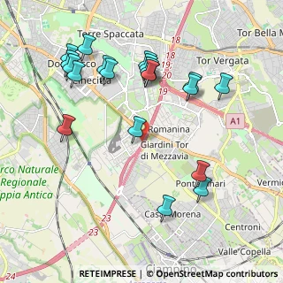 Mappa Via Roggiano Gravina, 00173 Roma RM, Italia (2.3265)