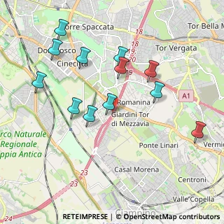 Mappa Via Roggiano Gravina, 00173 Roma RM, Italia (2.14667)