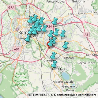 Mappa Via Cesare Polacco, 00173 Roma RM, Italia (6.8365)