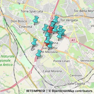Mappa Via Torre di Mezzavia, 00173 Roma RM, Italia (1.34722)