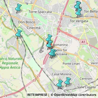 Mappa Via Cinquefrondi, 00173 Roma RM, Italia (2.74909)