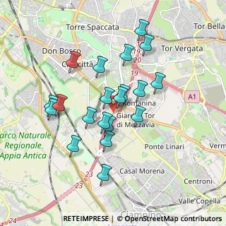 Mappa Via Cinquefrondi, 00173 Roma RM, Italia (1.7135)