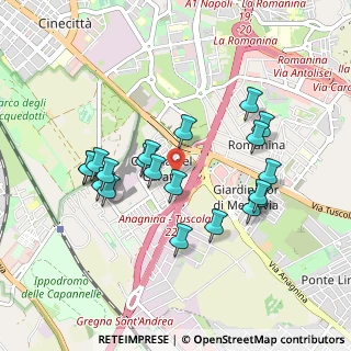 Mappa Via Cinquefrondi, 00173 Roma RM, Italia (0.926)