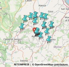 Mappa Agnone, 86081 Agnone IS, Italia (9.9725)