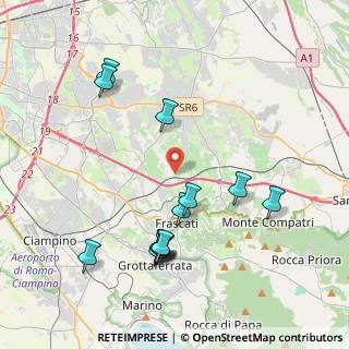 Mappa Via Grotte dello Stinco, 00044 Frascati RM, Italia (4.51692)