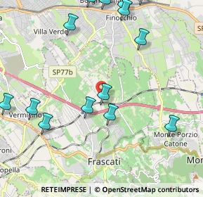 Mappa Via Grotte dello Stinco, 00044 Frascati RM, Italia (2.78)