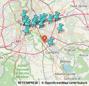 Mappa Via Longobucco, 00178 Roma RM, Italia (7.71222)