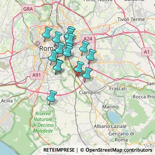 Mappa Via Longobucco, 00178 Roma RM, Italia (6.22063)