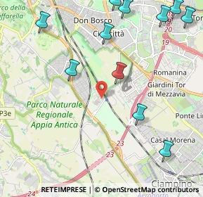 Mappa Via Longobucco, 00178 Roma RM, Italia (3.16923)