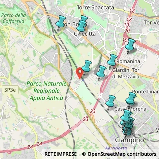 Mappa Via Longobucco, 00178 Roma RM, Italia (3.07737)