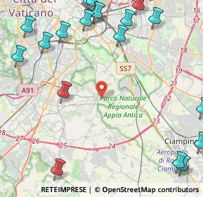 Mappa Via Viggiano, 00178 Roma RM, Italia (6.8545)