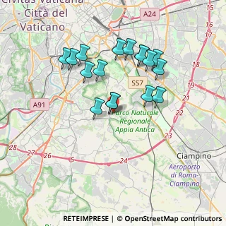 Mappa Via Viggiano, 00178 Roma RM, Italia (3.49412)