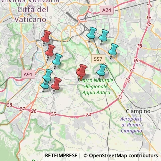 Mappa Via Viggiano, 00178 Roma RM, Italia (3.67091)
