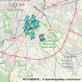 Mappa Via Viggiano, 00178 Roma RM, Italia (3.48833)