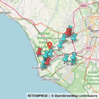 Mappa Viale Lingua D'Oca, 00054 Fiumicino RM, Italia (6.76813)