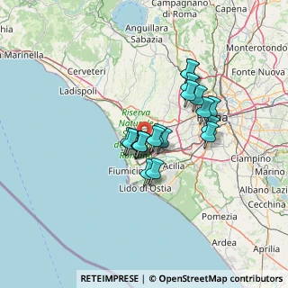 Mappa Viale Lingua D'Oca, 00054 Fiumicino RM, Italia (10.149)