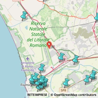 Mappa Viale Lingua D'Oca, 00054 Fiumicino RM, Italia (7.5685)