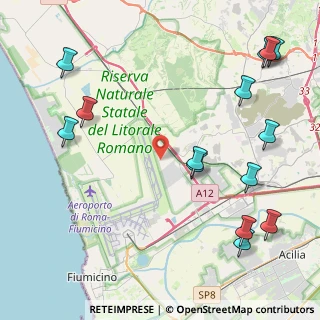 Mappa Viale Lingua D'Oca, 00054 Fiumicino RM, Italia (5.97571)