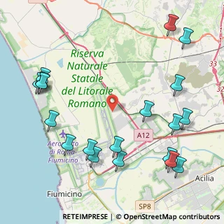 Mappa Viale Lingua D'Oca, 00054 Fiumicino RM, Italia (5.70684)