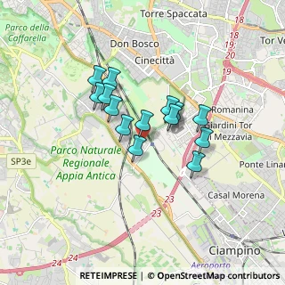 Mappa Via Muro Lucano, 00178 Roma RM, Italia (1.34429)