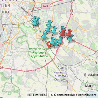 Mappa Via Muro Lucano, 00178 Roma RM, Italia (3.05571)