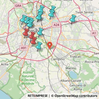 Mappa Via Muro Lucano, 00178 Roma RM, Italia (9.62471)