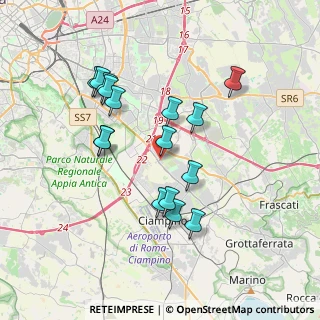 Mappa Via Anagnina, 00173 Roma RM, Italia (3.60125)