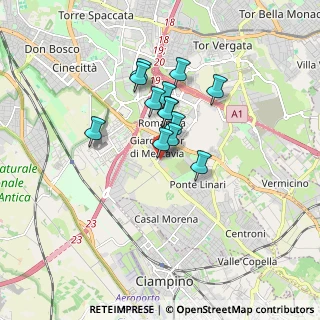 Mappa Via Anagnina, 00173 Roma RM, Italia (1.28615)