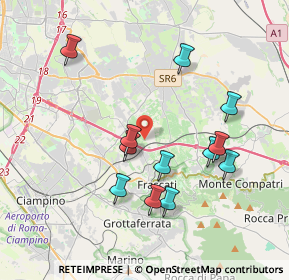 Mappa Via Cornüfella, 00044 Frascati RM, Italia (3.91333)