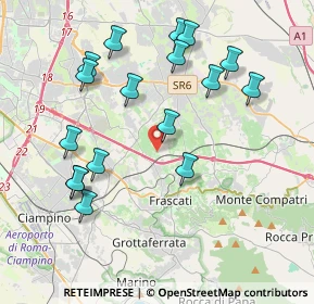 Mappa Via Cornüfella, 00044 Frascati RM, Italia (4.38529)
