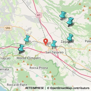 Mappa Via Degli Ulivi, 00030 San Cesareo RM, Italia (5.07)