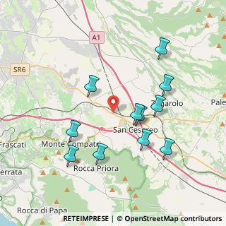 Mappa Via Degli Ulivi, 00030 San Cesareo RM, Italia (3.95455)