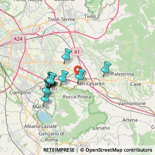 Mappa Via Valle Zita, 00030 Colonna RM, Italia (6.71667)