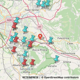 Mappa Via Valle Zita, 00030 Colonna RM, Italia (11.2075)