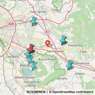 Mappa Via Valle Zita, 00030 Colonna RM, Italia (8.53643)