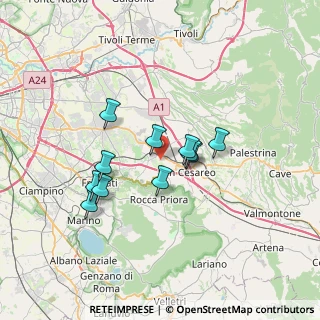 Mappa Via Valle Zita, 00030 Colonna RM, Italia (5.84636)