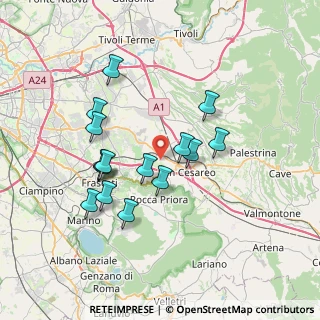 Mappa Via Valle Zita, 00030 Colonna RM, Italia (6.922)