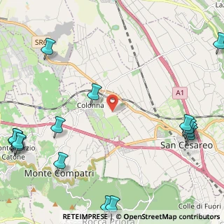 Mappa Via Valle Zita, 00030 Colonna RM, Italia (3.65125)