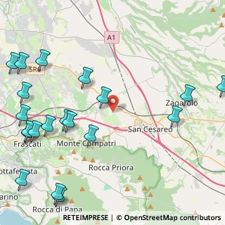 Mappa Via Valle Zita, 00030 Colonna RM, Italia (6.5105)